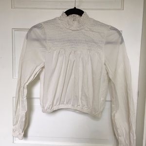Victorian-style crop top